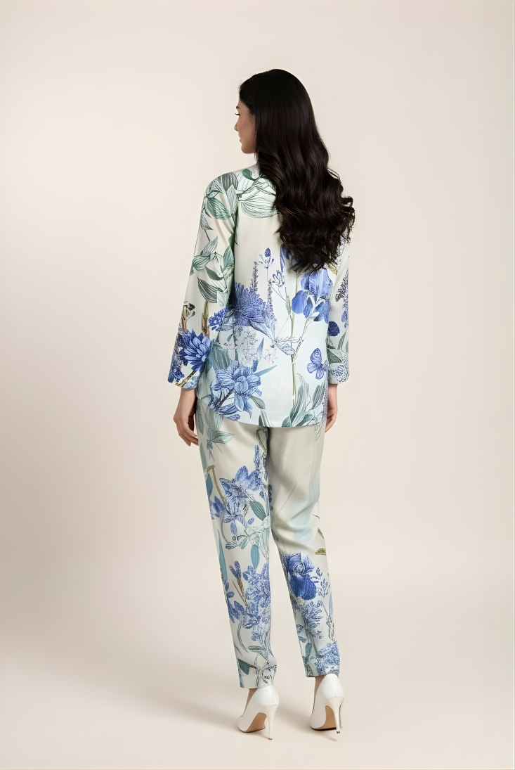 Blue Hydrangea Mist Co-ord Set
