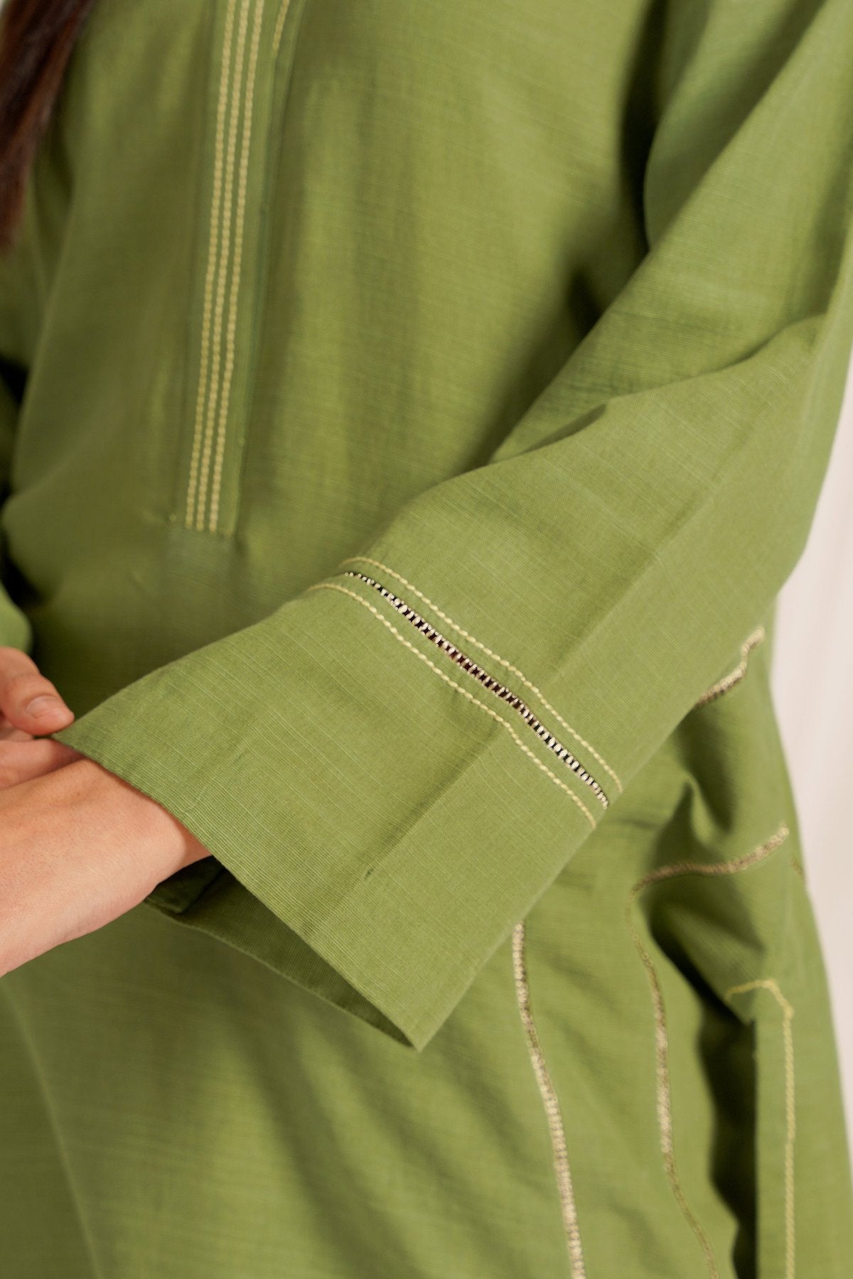Green Khaddar 2-Piece Dress