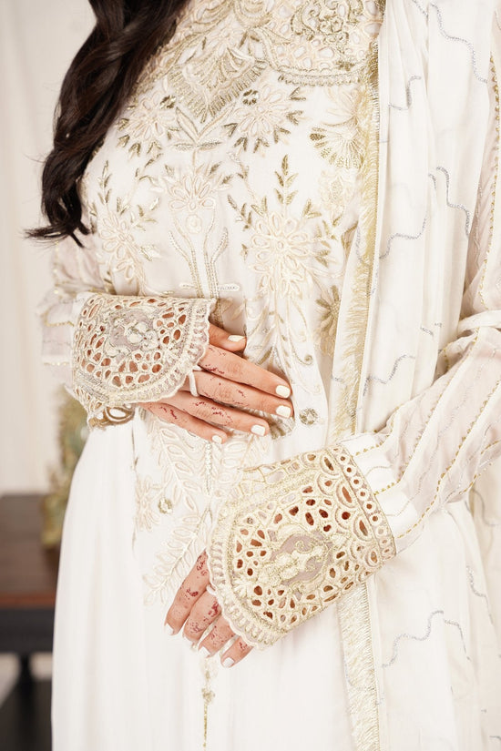 Chiffon White 3-Piece Dress