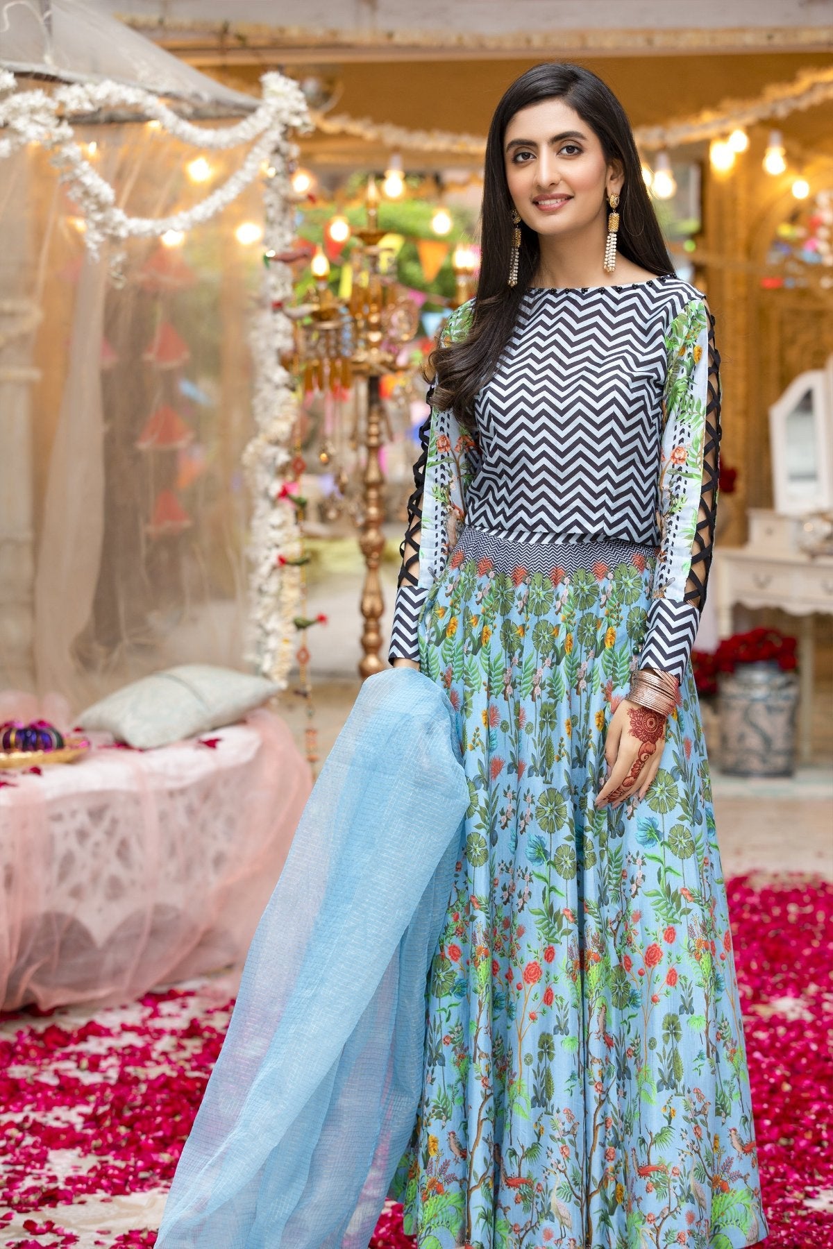 Sky Blue Stunning Dress