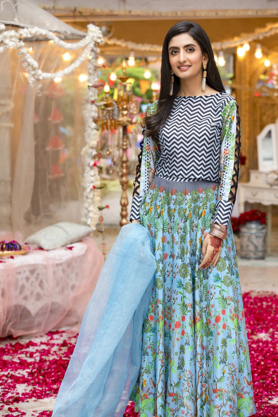 Sky Blue Stunning Dress