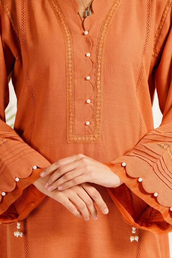 Mustard Khaddar 2-Piece Dress
