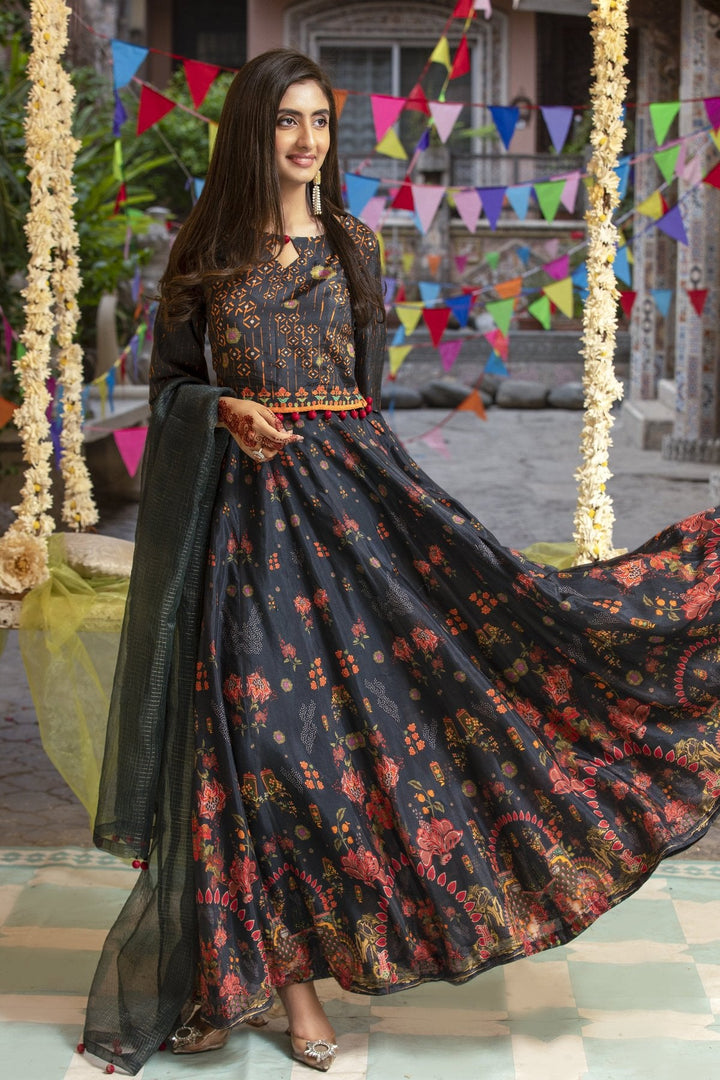 Black Silk Dress