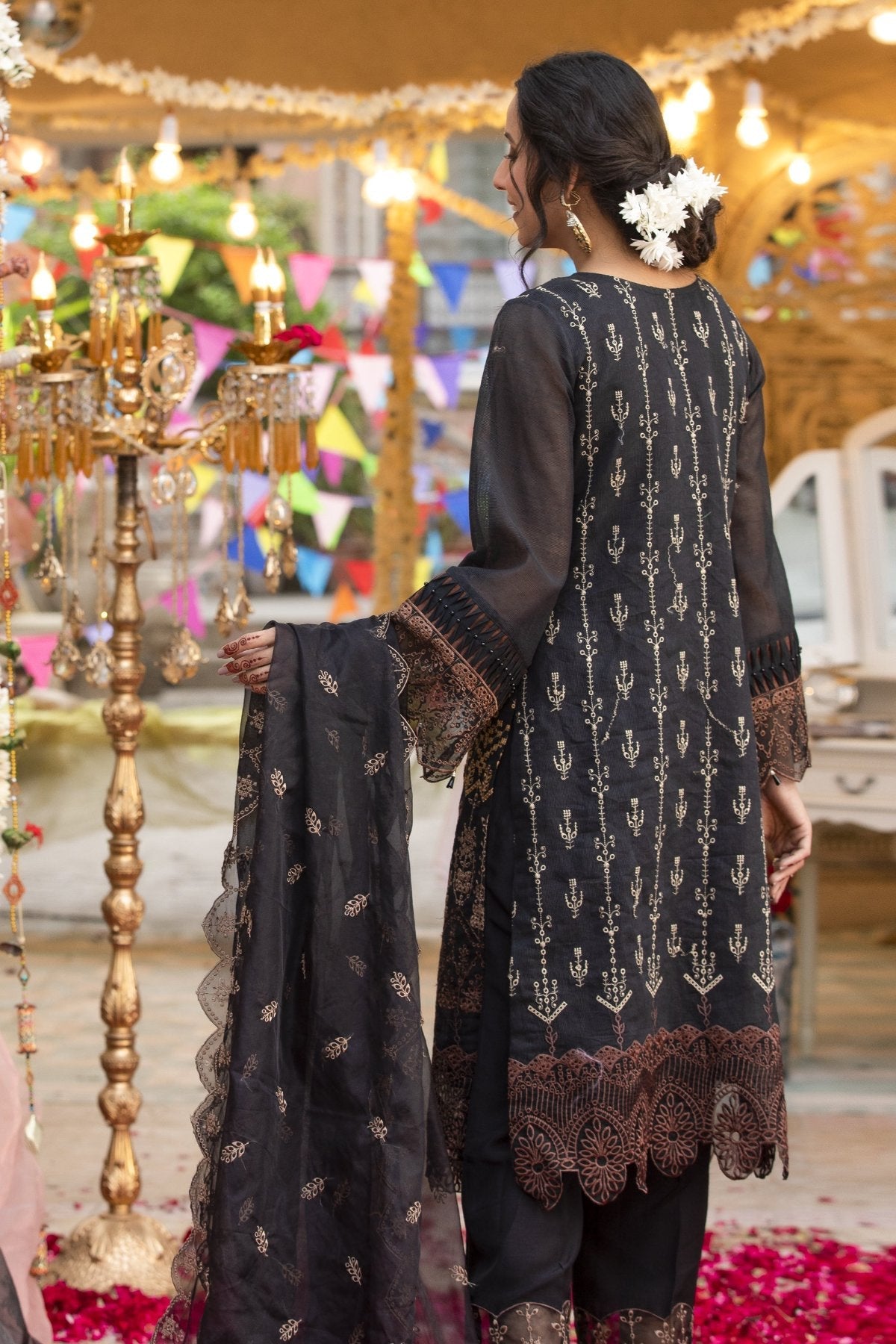 Classics Khadi Embroidered Dress