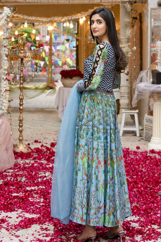 Sky Blue Stunning Dress