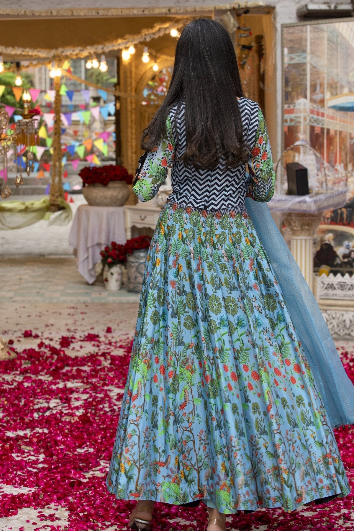 Sky Blue Stunning Dress