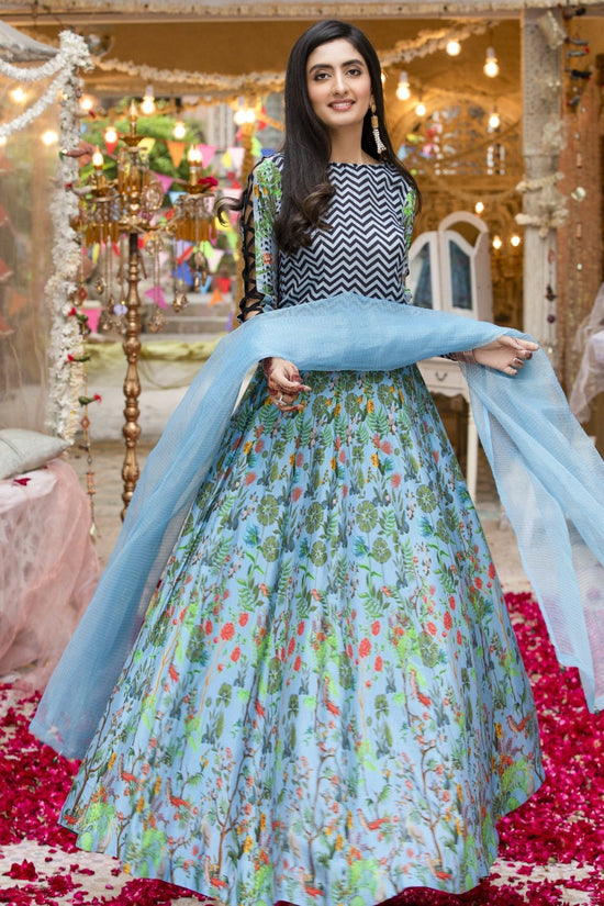 Sky Blue Stunning Dress