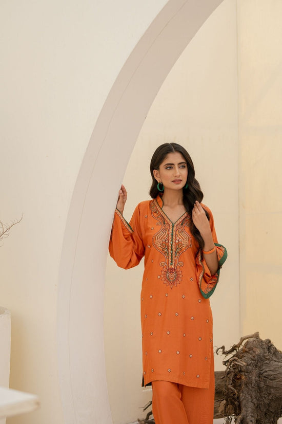 Ivory Cottel Embroidered 2-Piece Suit – Winter Stitched