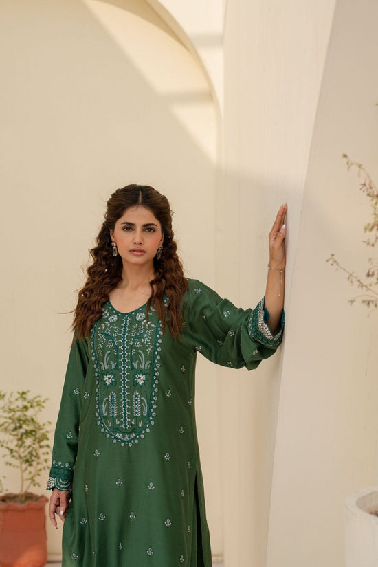 Pink Cottel Embroidered 2-Piece Suit – Winter Stitched