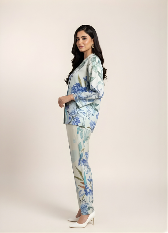 Blue Hydrangea Mist Co-ord Set
